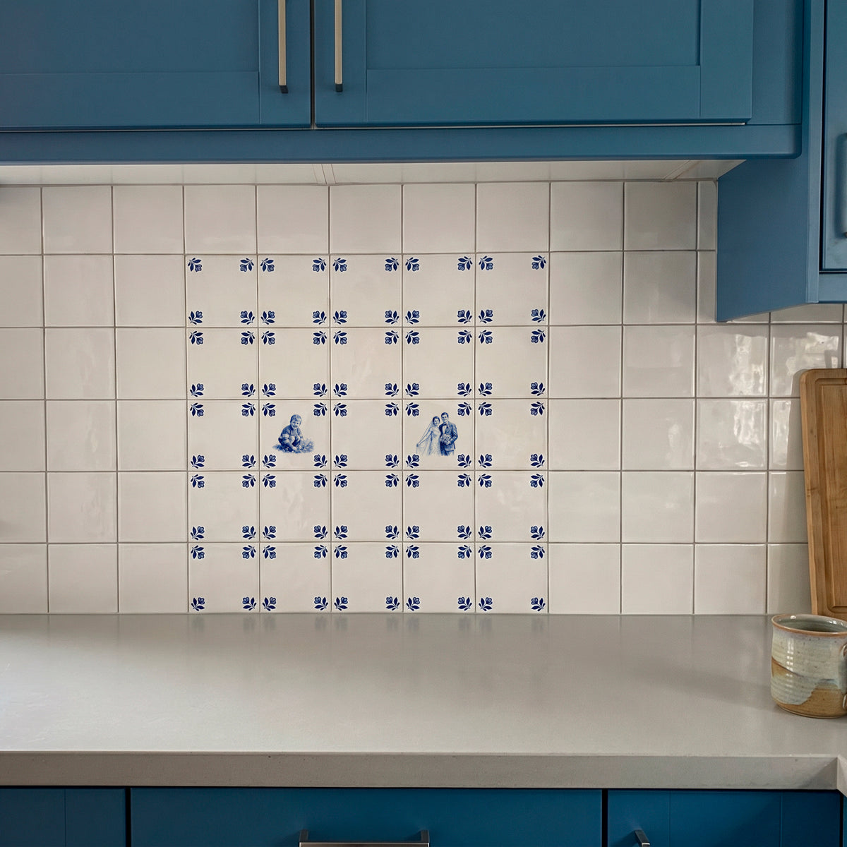 Set of 4 Delft Pattern-Only Tiles · Save 65%