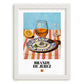 Brandy de Jerez – Spanish Spirit Drink, Rooftop Terrace Poster, placed in minimal white frame