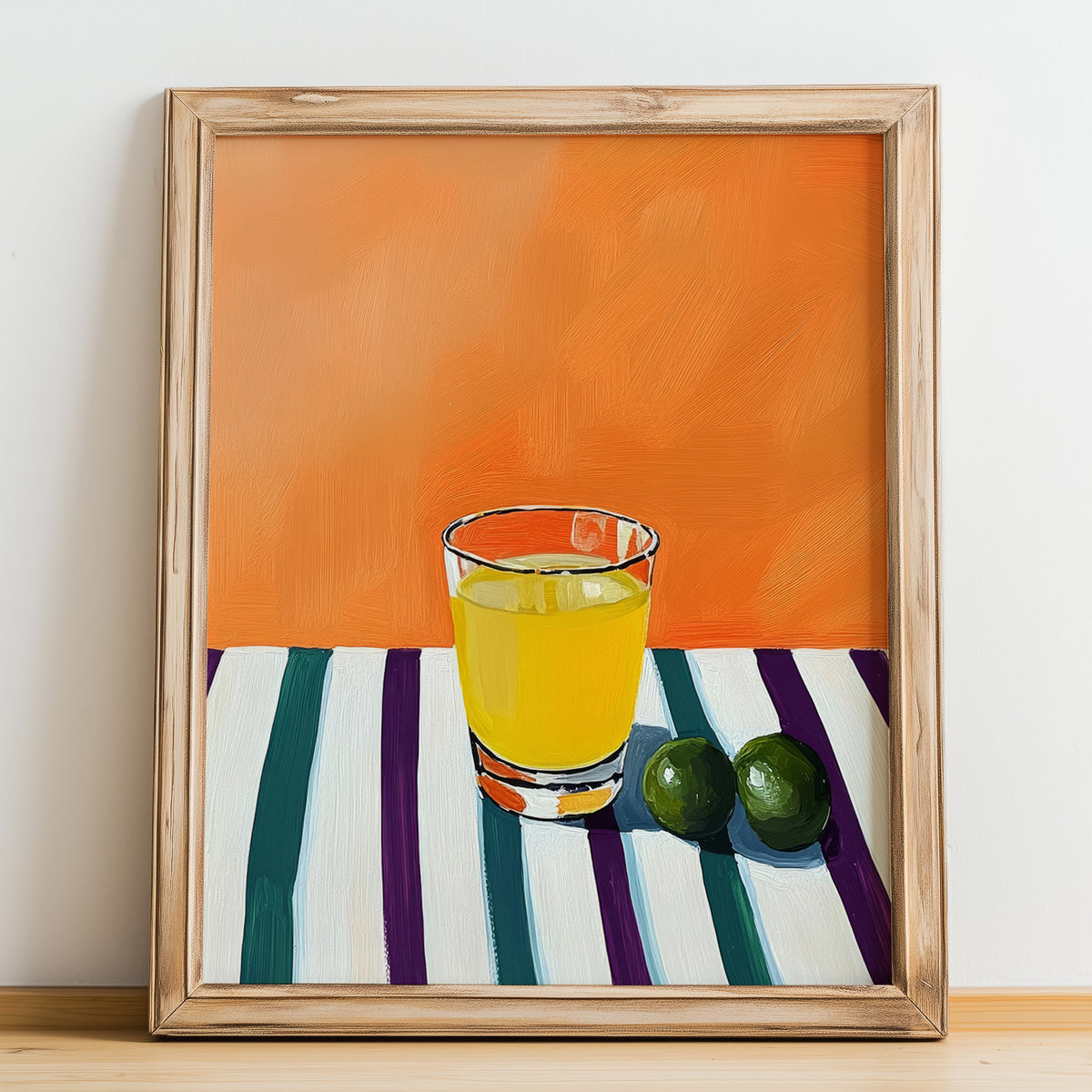 Orujo – Spanish Spirit Drink, Hotel Lobby Print, no-text version framed in wood