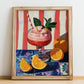 Granizado – Spanish Beverage Drink, Jazz Bar Wall Art, no-text version framed in wood