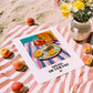 Tinto de Verano – Spanish Cocktail Drink, Hotel Lobby Illustration, unframed on coastal sand
