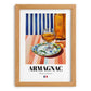 Armagnac – French Spirit Drink, Cocktail Lounge Wall Art, set in oak frame