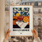 Boulevardier – French Cocktail Drink, Speakeasy Print, styled in a charming Paris street view