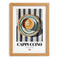 Cappuccino Lot #2 – Italian Coffee on Striped Tablecloth