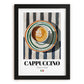 Cappuccino Lot #2 – Italian Coffee on Striped Tablecloth