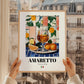Amaretto – Italian Liqueur Drink, Hotel Lobby Poster, styled in a charming Paris street view