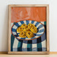 Tortellini – Italian Pasta, Trattoria Poster, no-text version framed in wood