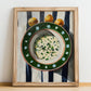 Stracciatella Soup – Italian Soup Dish, Bistro Painting, no-text version framed in wood