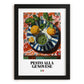 Pesto alla Genovese – Italian Pasta, Ristorante Illustration, in sleek black frame