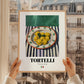 Tortelli – Italian Pasta, Osteria Poster, styled in a charming Paris street view