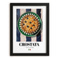 Crostata – Italian Dessert Dish, Fine Dining Restaurant Art, in sleek black frame