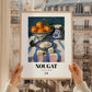 Nougat – Italian Dessert Dish, Café Poster, styled in a charming Paris street view
