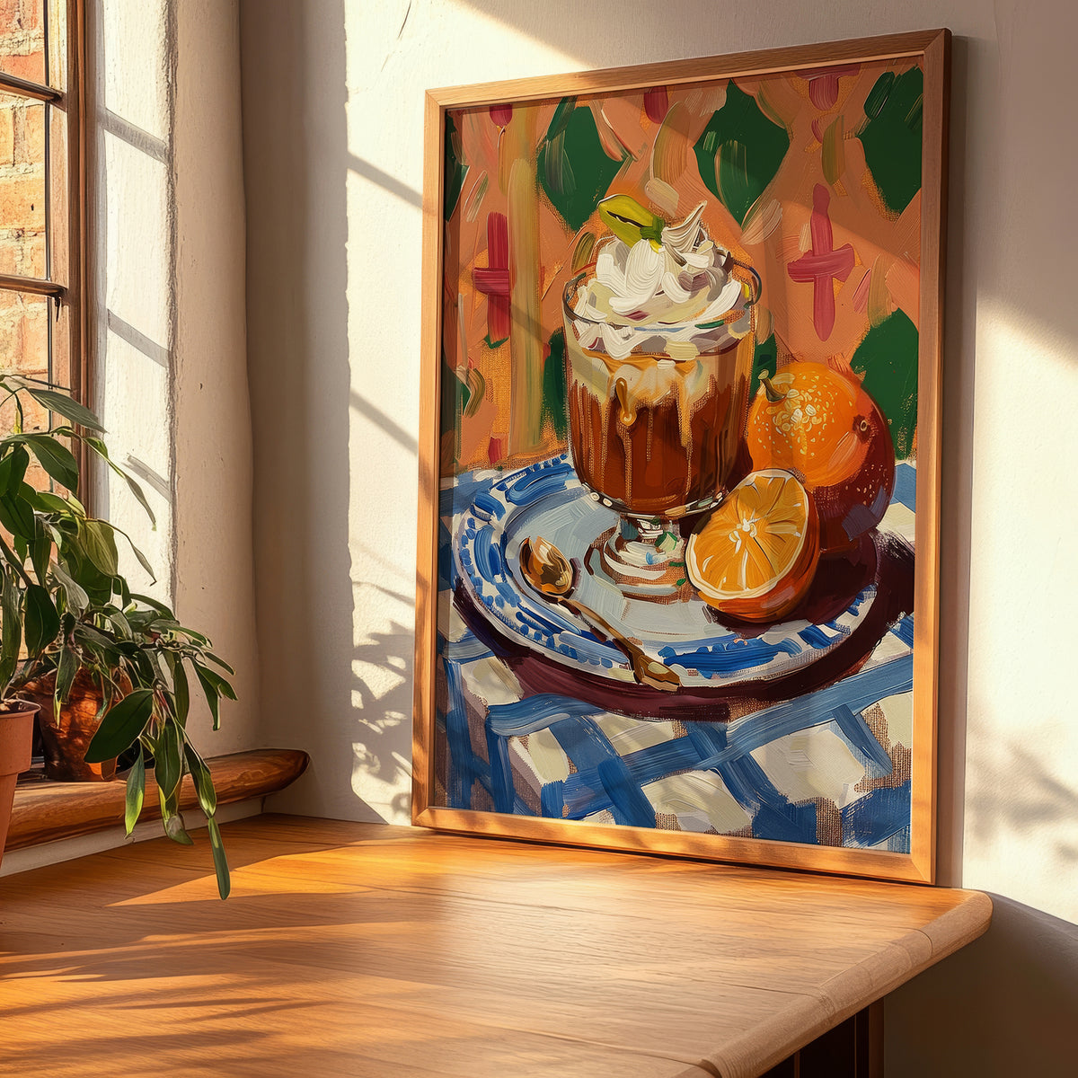 Affogato – Italian Dessert Dish, Tavern Print, clean layout with no caption