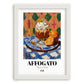 Affogato – Italian Dessert Dish, Tavern Print, placed in minimal white frame