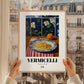 Vermicelli – Italian Pasta, Osteria Wall Art, styled in a charming Paris street view