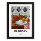 Burrata – Italian Cheese Dish, Tavern Poster, in sleek black frame