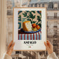 Asiago – Italian Cheese Dish, Restaurant Wall Art, styled in a charming Paris street view