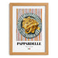 Pappardelle – Italian Pasta, Restaurant Poster, set in oak frame