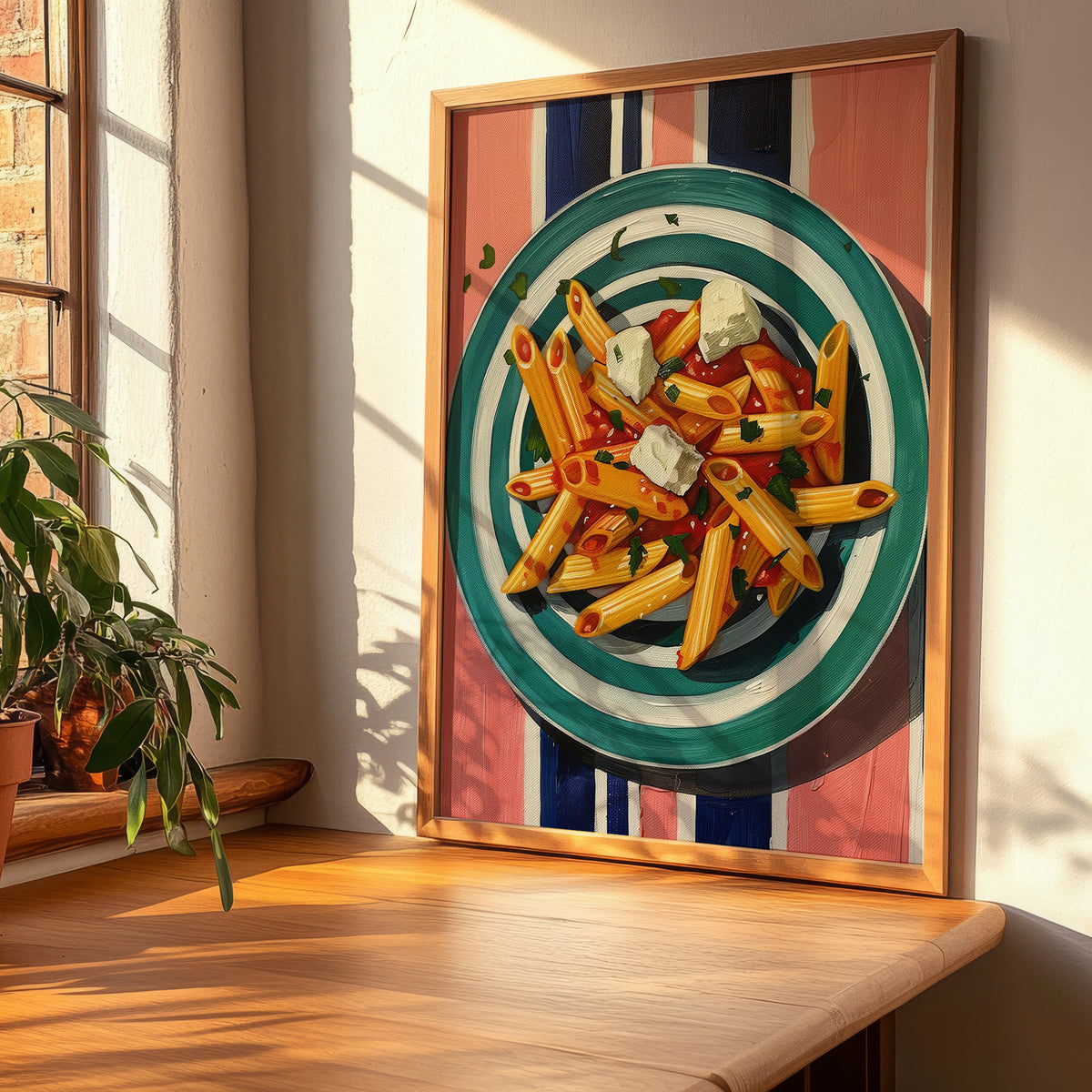 Penne all'arrabbiata – Italian Pasta, Osteria Poster, clean layout with no caption