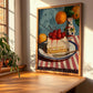Zuppa Inglese – Italian Dessert Dish, Farmhouse Kitchen Painting, clean layout with no caption