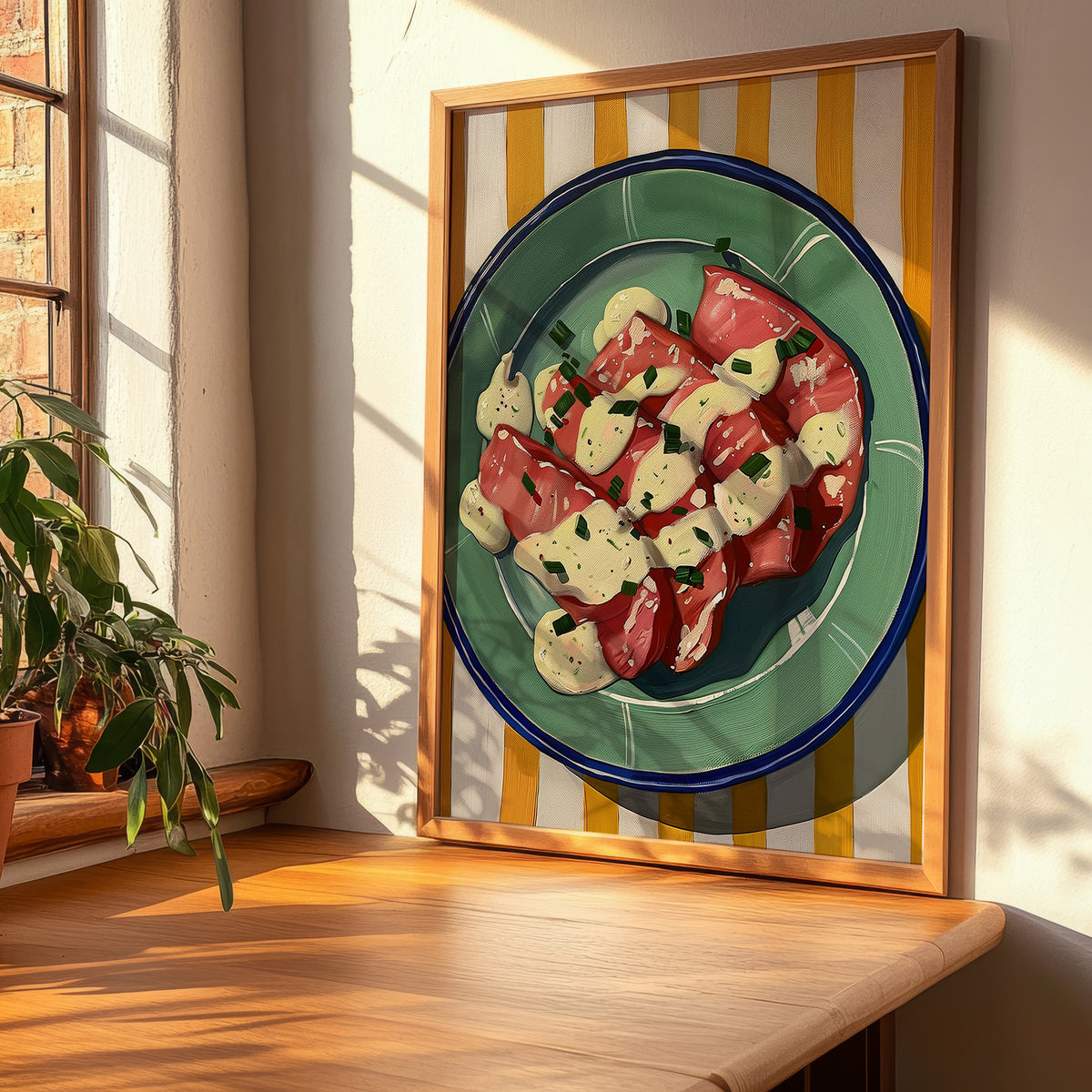 Vitello Tonnato – Italian Meat Dish, Restaurant Poster, clean layout with no caption