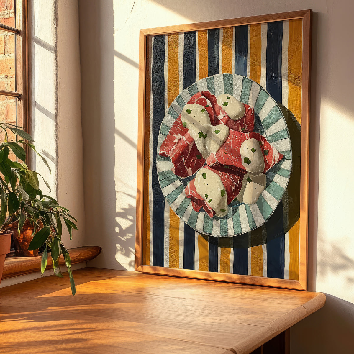 Vitello Tonnato – Italian Meat Dish, Tavern Print, clean layout with no caption