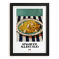 Spaghetti aglio e olio – Italian Pasta, Ristorante Print, in sleek black frame