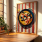 Fideuà – on Striped Tablecloth, Spanish Pasta Wall Print, clean layout with no caption