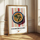 Cocido Montañés – on Striped Tablecloth, Spanish Food Painting