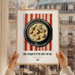 Blanquette de Veau – on Striped Tablecloth, French Food Illustration, styled in a charming Paris street view