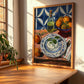 Tzatziki – Colorful Oil Painting, Greek Food Wall Art, clean layout with no caption
