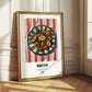 Briám – on Striped Tablecloth, Greek Food Wall Illustration