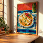 Enchiladas – Colorful Oil Painting, Mexican Food Painting, clean layout with no caption