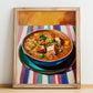Bigos – Art, Polish Food Still Life, no-text version framed in wood