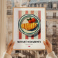 Kotlet Schabowy – on Striped Tablecloth, Polish Food Painting, styled in a charming Paris street view