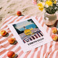 Limoncello – Italian Seaside Café Scene, Italian Spirit Wall Art, unframed on coastal sand