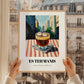 Es Teh Manis – Indonesian Café on the Corner, Indonesian Tea Painting, styled in a charming Paris street view