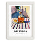 Krupnikas – Lithuanian Outdoor Café Scene, Lithuanian Spirit Still Life, placed in minimal white frame