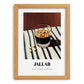 Jallab – on Striped Tablecloth, Syrian Coffee Wall Art, set in oak frame