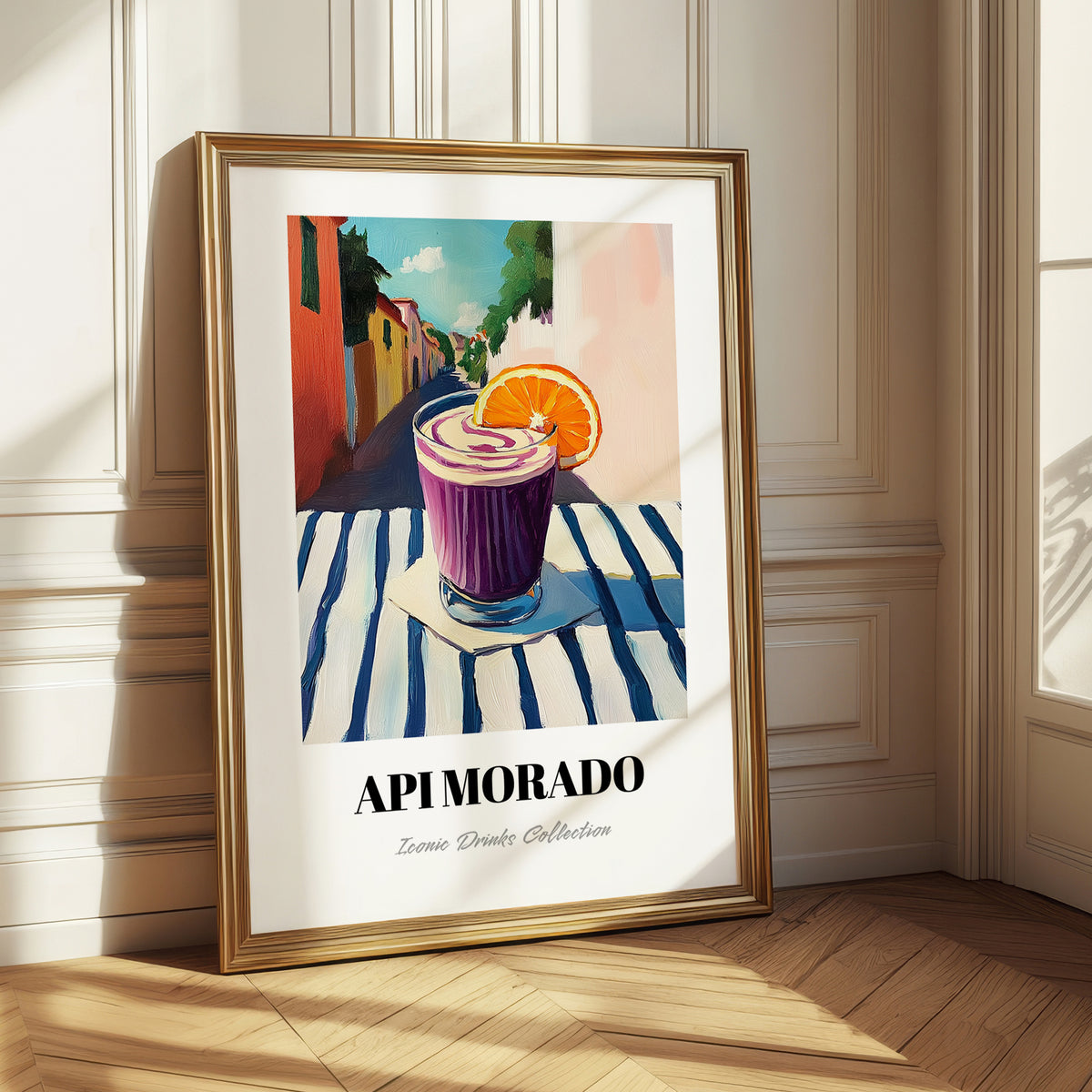 Api Morado – Bolivian Outdoor Café Scene, Bolivian Beverage Still Life