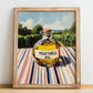 Vegetable Oil – Italian Hillside Café View, Food Shelf Still Life, no-text version framed in wood