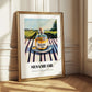 Sesame Oil – Italian Hillside Café View, Dry Goods Art