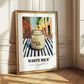 White Rice – Italian Street Café Scene, Shelf Stock Painting