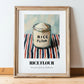 Rice Flour – on Striped Tablecloth, Dough Still Life, in wooden frame leaning on the floor