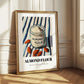 Almond Flour – on Striped Tablecloth, Dough Still Life