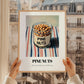 Pine Nuts – on Striped Tablecloth, Nuts Wall Decor, styled in a charming Paris street view