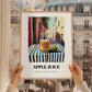 Apple Juice – Italian Café on the Corner, Lemonade Painting, styled in a charming Paris street view
