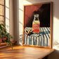 Guava Juice – on Striped Tablecloth, Lemonade Painting, clean layout with no caption
