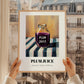 Plum Juice – on Striped Tablecloth, Lemonade Still Life, styled in a charming Paris street view