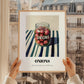 Onions – on Striped Tablecloth, Canned Vegetables Poster, styled in a charming Paris street view